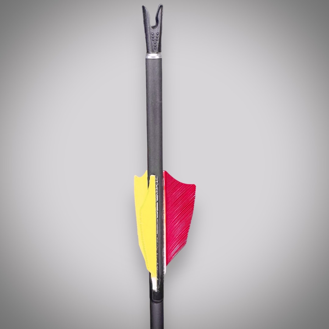 Karbon nyílvessző 6 mm 30 col neonsárga-piros